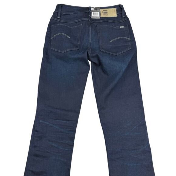 G-Star Raw 3301 High Waisted Skinny Jean In Dark Aged Women's Size 24 - Picture 8 of 9